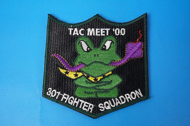 Patch JASDF F-4EJ Kai 301 Fighter Squadron TAC MEET 2000 Frog with hook and loop