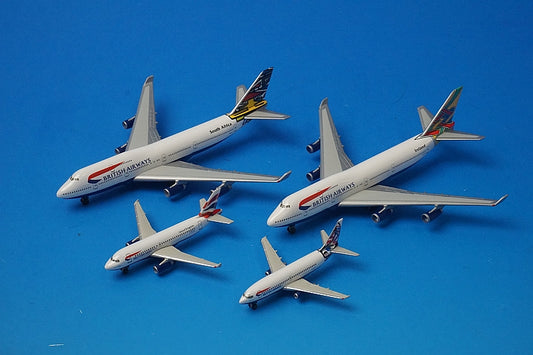 1:500 B747-400 A319 B737-200 British South Africa Ireland Union Flag Canada Diorama Accessories 4 aircraft SET 512190 Herpa