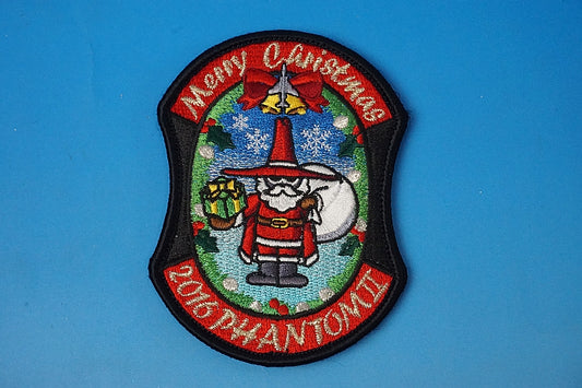 Patch USAF Phantom II 2016 Merry Chrimas Merry Christmas Spook with hook and loop