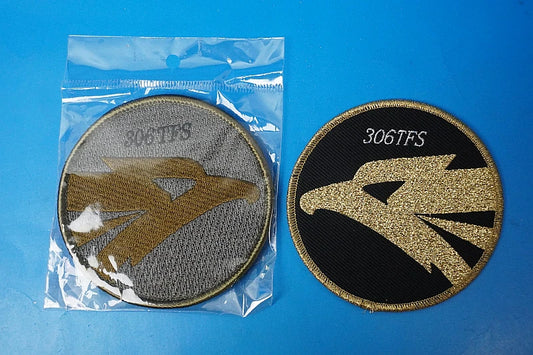 Patch JASDF 306th Squadron Golden Eagles High Visibility & Low Visibility 2 Set With/Without Velcro hook and loop