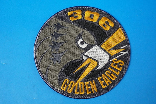 Patch JASDF 306TFS Golden Eagles Komatsu High visibility without hook and loop