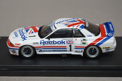 1:43 HPI 8606 Nissan Reebok Skyline GT-R JTC SUZUKA 1990 #1