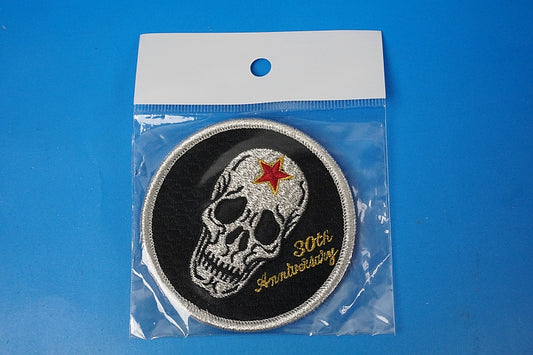 Patch JASDF Aggressor 30th ANNIVERSARY Skull Komatsu A.B. with hook and loop