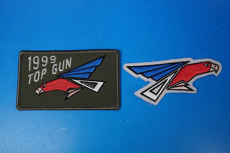 Patch JASDF 302nd Squadron White-tailed Eagle F-4EJ-mod Phantom II TOP GUN 1999 Rectangular and other designs, 2-piece set (2 types), no Velcro