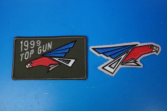 Patch JASDF 302nd Squadron White-tailed Eagle F-4EJ-mod Phantom II TOP GUN 1999 Rectangular and other designs, 2-piece set (2 types), no Velcro