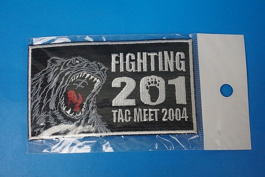 Patch JASDF Fighting 201 TFS TAC MEET 2004 Brown Bear without hook and loop