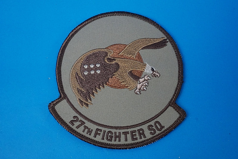 Patch USAF F-22A Eagle 27th Fighter SQ Low Visibility with hook and loop