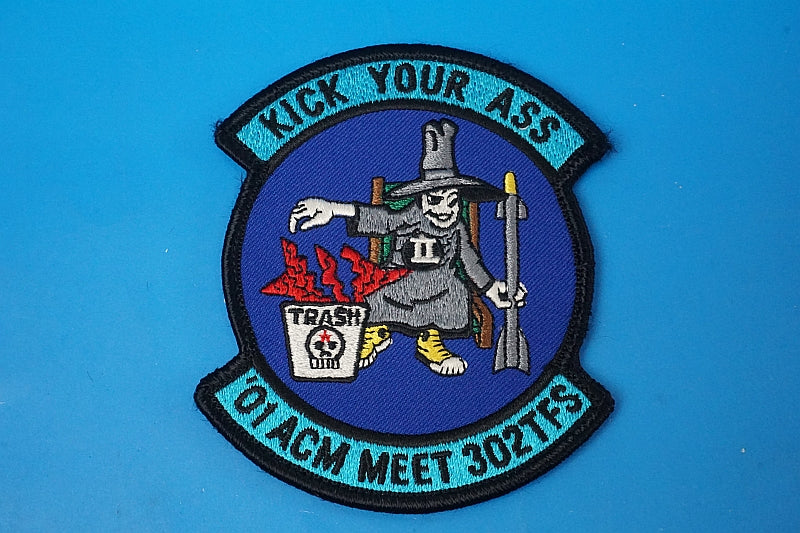 Patch JASDF 302TFSACM MEET 2001 KICK YOUR ASS with hook and loop