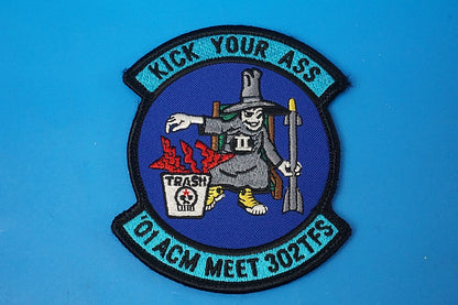 Patch JASDF 302TFSACM MEET 2001 KICK YOUR ASS with hook and loop