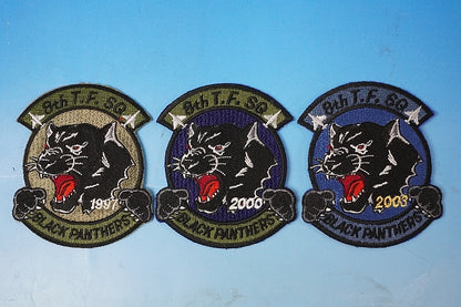 Patch JASDF Black Panther 1997 2000 2003 3 piece set without hook and loop