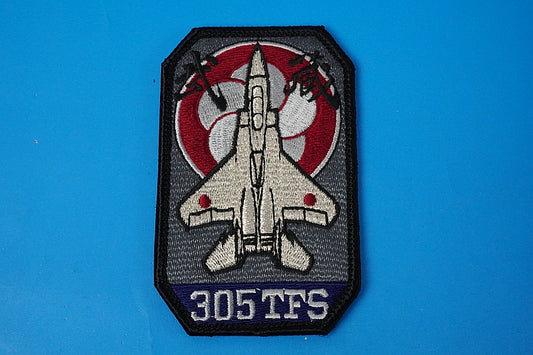 Patch JASDF F-15 305TFS MUSASHI UMEGUMI Rectangle Low Visibility with hook and loop