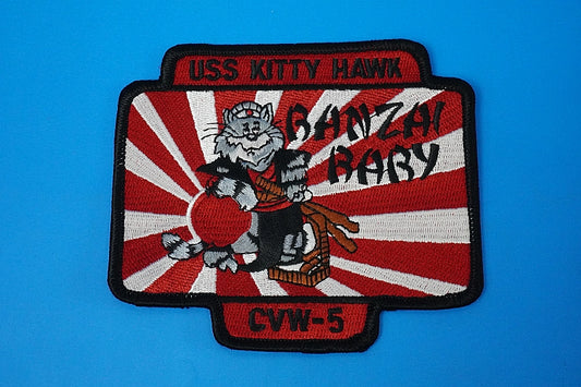 Patch USN USS INDEPENDENCE BANZAI BABY Tomcat CVW-5 without hook and loop