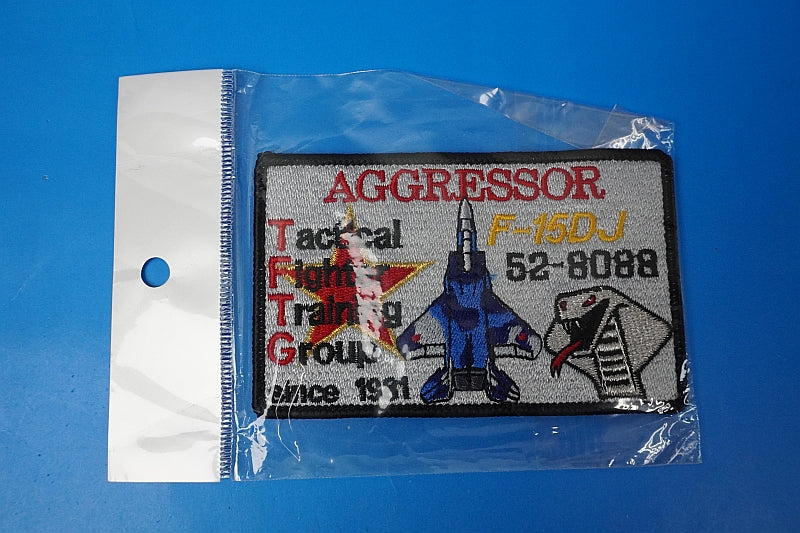 Patch JASDF F-15DJ Aggressor #52-8088 Cobra Square Low Visibility without hook and loop