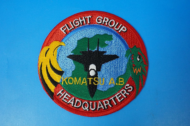 Patch JASDF 6AW FLIGHT GROUP HEADQUARTERS Komatsu without hook and loop