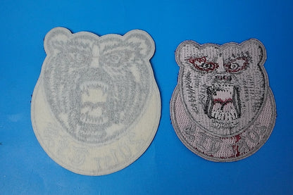 Patch JASDF F-15 201st Squadron Brown Bear Set of 2 Large and Small without hook and loop