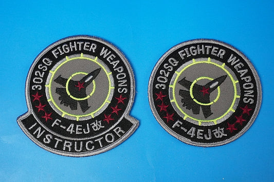 Patch JASDF F-4EJ Kai 302TFS INSTRUCTOR 2set without hook and loop