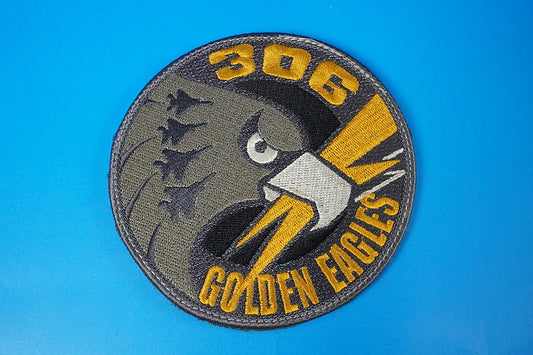 Patch JASDF 306TFS Golden Eagles Komatsu A.B. Low Visibility with hook and loop