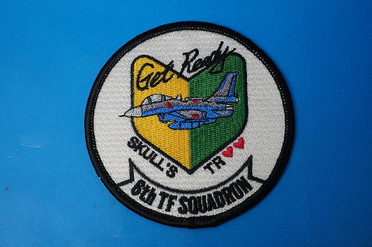 Patch JASDF 6th Squadron Get Ready SKULL'S TR without hook and loop