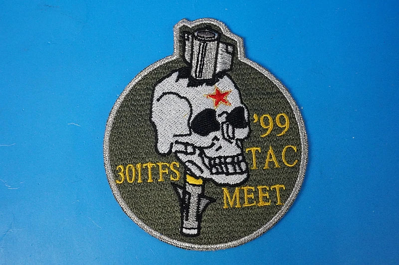 Patch JASDF 301st Squadron TAC MEET/Combat Competition '99 Skull (No Velcro)