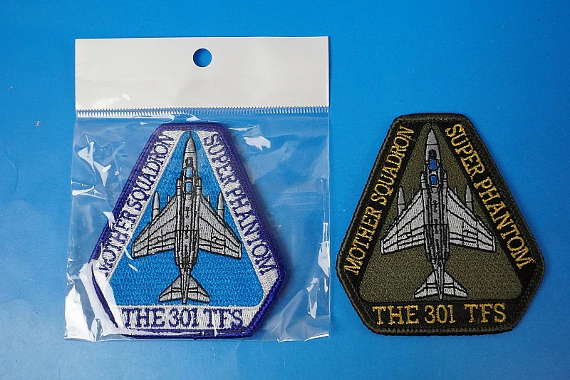 Patch JASDF 301TFS MOTHER SQUADRON SUPER PHANTOM high visibility & low visibility Set of 2 without hook and loop