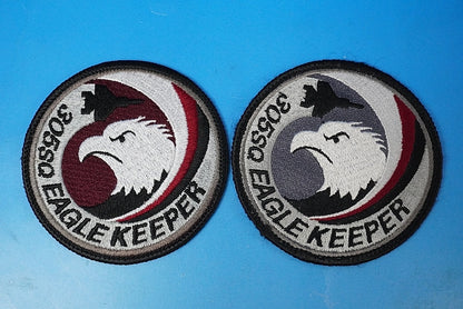 Patch JASDF 305th Squadron EAGLE KEEPER Eagle Keeper High Visibility Low Visibility 2 piece set without hook and loop