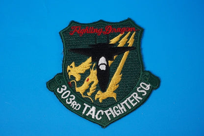 Patch JASDF 303rd TAC Fighter SQ Fighting Dragon low visibility Green Background without hook and loop