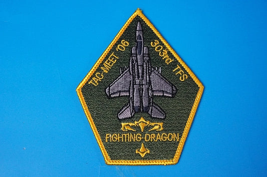 Patch JASDF 303rd Squadron Toryu Fighting Dragon TAC MEET'06 Komatsu Air Base without hook and loop