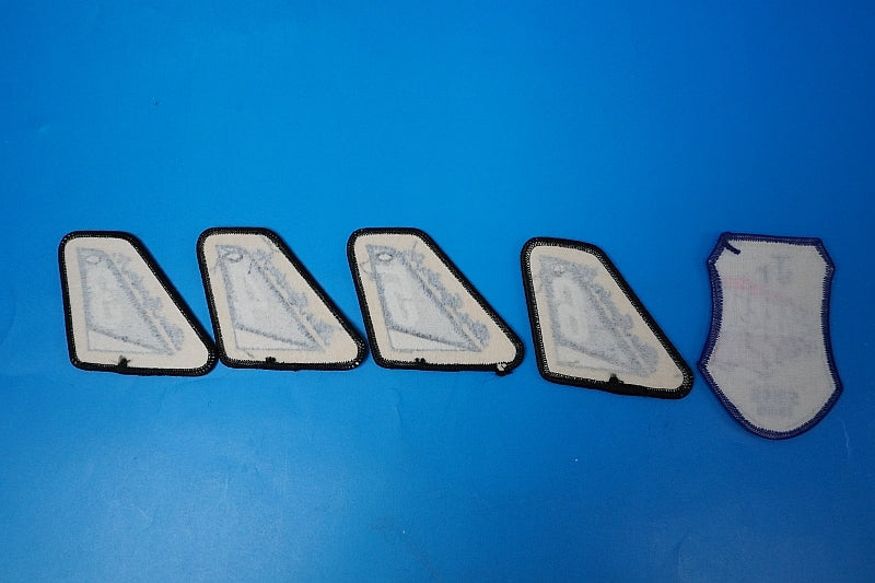 Patch JASDF 4AW Blue Impulse Jr. 3rd / 4th / 5th / 6th etc. Set of 5 vertical tail patches without hook and loop