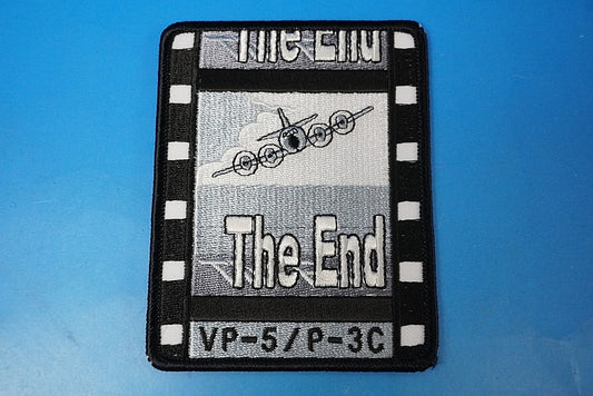 Patch JMSDF Maritime VP-5/P-3c THE END Monochrofilm Square without hook and loop