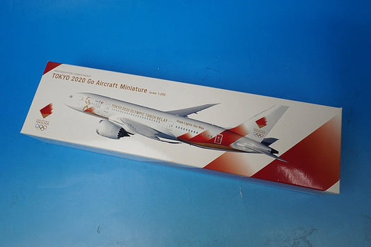 1:200 B787-8 Tokyo Olympic torch transport aircraft JA837J BJQ2038 JALUX