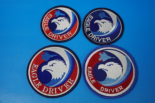 Patch JASDF Eagle Driver High Visibility Low Visibility 4 piece set  with/without hook and loop