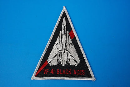 Patch USN F-14A VF-41 Black Aces Triangle without hook and loop