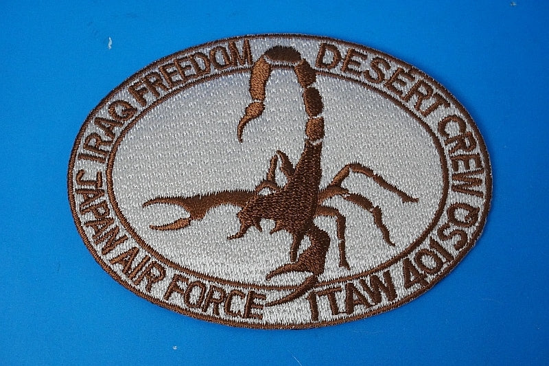 Patch JASDF IRAQ FREEDOM DESERT CREW Scorpio without hook and loop