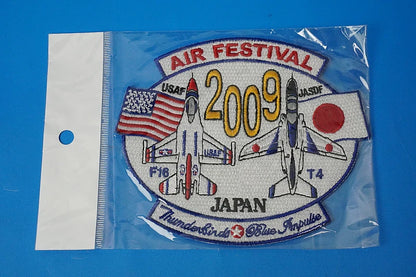 Patch JASDF Misawa Air Festival Blue Impulse & Thunderbirds Joint Performance Commemorative Patch (2009, Misawa Air Base) – No Velcro