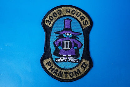 Patch JASDF F-4EJ Kai Phantom 3000 flight hours Spook Low visibility without hook and loop