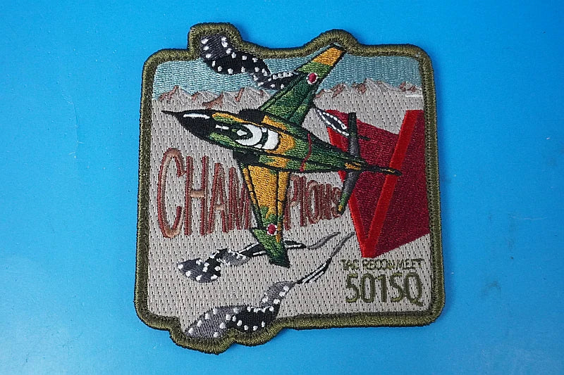 Patch JASDF 501st Squadron TAC RECONMEET Combat Competition V Champion / Winner Rectangular with Velcro