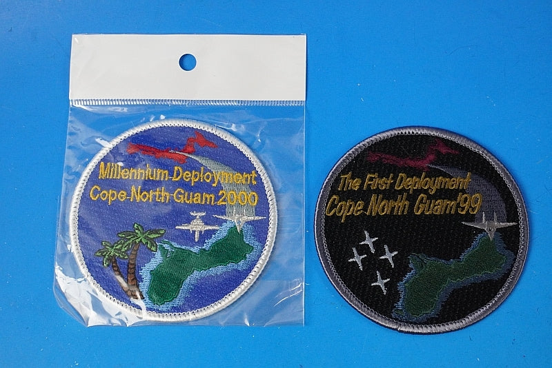 Patch JASDF Corps North Guam Misawa Air Base 1999 & 2000 Set of 2 without hook and loop
