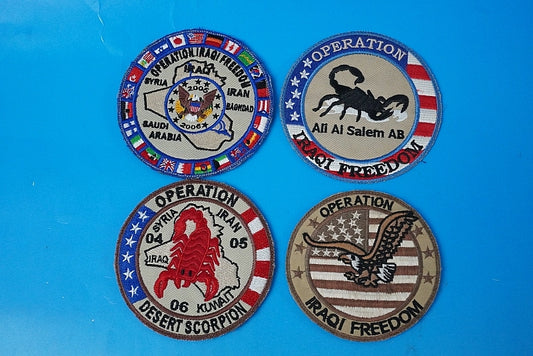 Patch USN Operation Iraqi Freedom 2004 and other high and low visibility military uniforms 4Set with/without hook and loop