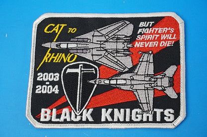 Patch USN F-14A Tomcat VF-154 Black Knights without hook and loop