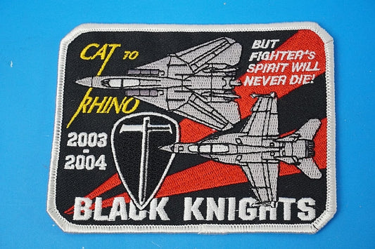 Patch USN F-14A Tomcat VF-154 Black Knights without hook and loop