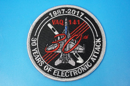 Patch USN VAQ-141 141st Electronic Combat Squadron Shadow Hawks 2012-2017 Goodbye Atsugi without hook and loop