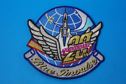 Patch JASDF Blue Impulse 20th Anniversary Gold without hook and loop