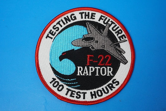 Patch USAF F-22 Raptor 100 Test Hours without hook and loop