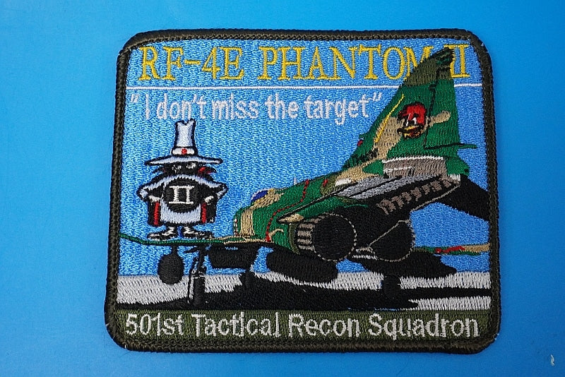 Patch JASDF F-4E Phantom I don't miss the target Woodpecker Spook without hook and loop