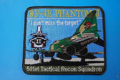Patch JASDF F-4E Phantom I don't miss the target Woodpecker Spook without hook and loop