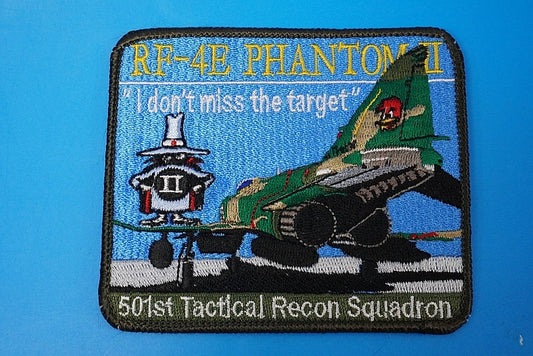 Patch JASDF F-4E Phantom I don't miss the target Woodpecker Spook without hook and loop