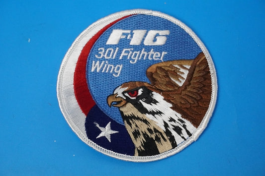 Patch USAF F-16 Fighting Falcon 301 Fighter Wing without hook and loop