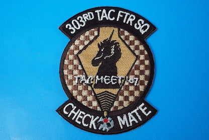 Patch JASDF TAC MEET 2007 Checkmates Low Visibility without hook and loop
