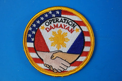 Patch USAF OPERATION DAMAYAN Operation Dayaman  with hook and loop