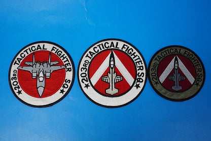 Patch JASDF F-15 High Visibility Low Visibility and Other 3 Piece Set without hook and loop